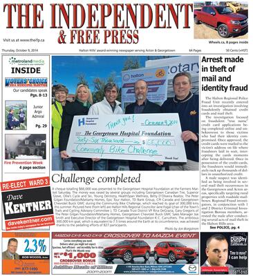 Independent & Free Press (Georgetown, ON), 9 Oct 2014