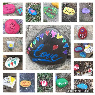 Painted rocks in Georgetown South