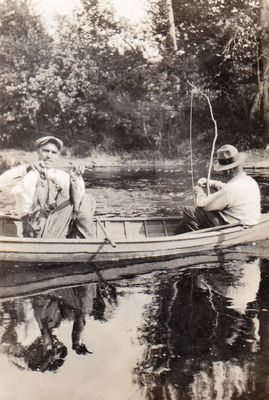 Henry Shepherd fishing on Willow Lake