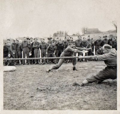 Henry Shepherd leading Legion Tug of War