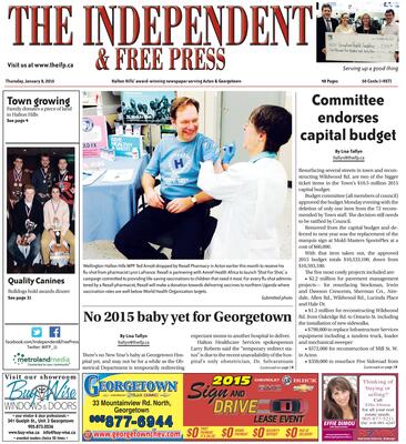 Independent & Free Press (Georgetown, ON), 8 Jan 2015