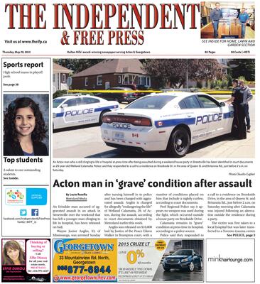 Independent & Free Press (Georgetown, ON), 28 May 2015