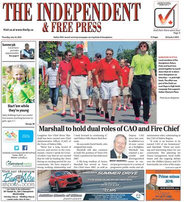 Independent & Free Press (Georgetown, ON), 16 Jul 2015