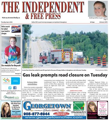 Independent & Free Press (Georgetown, ON), 6 Aug 2015