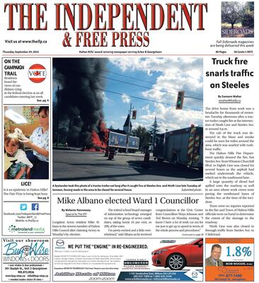 Independent & Free Press (Georgetown, ON), 24 Sep 2015