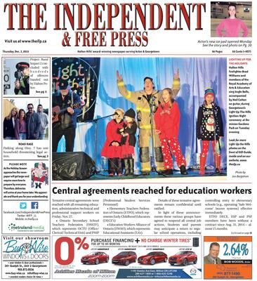 Independent & Free Press (Georgetown, ON), 3 Dec 2015