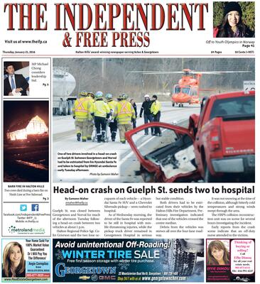 Independent & Free Press (Georgetown, ON), 21 Jan 2016