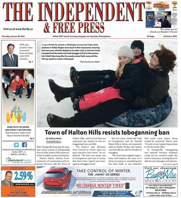 Independent & Free Press (Georgetown, ON), 28 Jan 2016