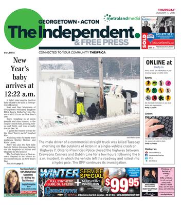 Independent & Free Press (Georgetown, ON), 4 Jan 2018