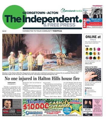 Independent & Free Press (Georgetown, ON), 18 Jan 2018