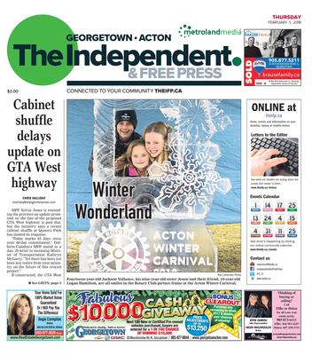 Independent & Free Press (Georgetown, ON), 1 Feb 2018