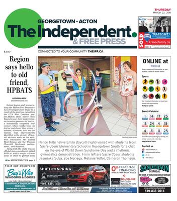 Independent & Free Press (Georgetown, ON), 22 Mar 2018