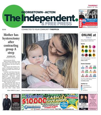 Independent & Free Press (Georgetown, ON), 29 Mar 2018