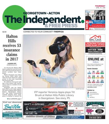 Independent & Free Press (Georgetown, ON), 19 Apr 2018