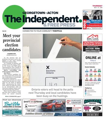 Independent & Free Press (Georgetown, ON), 31 May 2018