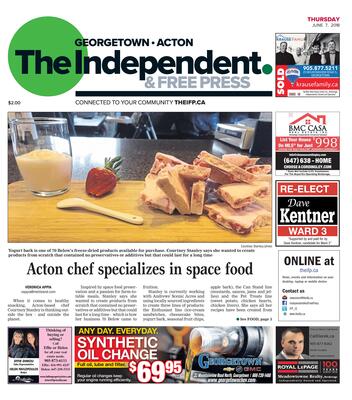 Independent & Free Press (Georgetown, ON), 7 Jun 2018