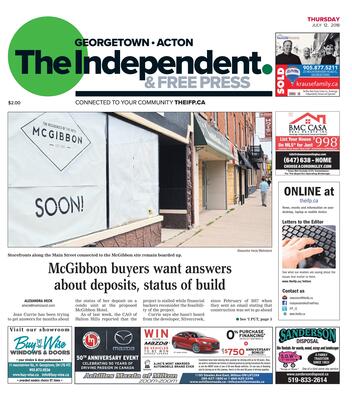 Independent & Free Press (Georgetown, ON), 12 Jul 2018