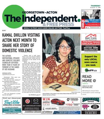 Independent & Free Press (Georgetown, ON), 9 Aug 2018