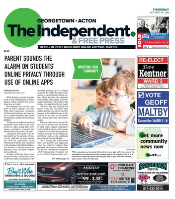 Independent & Free Press (Georgetown, ON), 18 Oct 2018