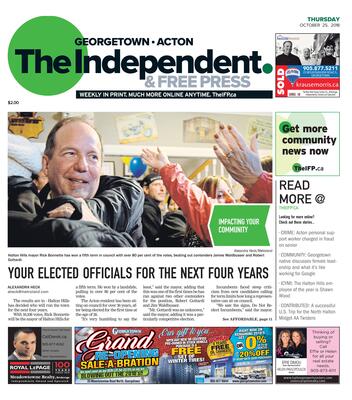 Independent & Free Press (Georgetown, ON), 25 Oct 2018