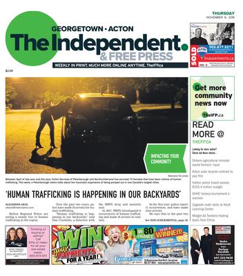 Independent & Free Press (Georgetown, ON), 8 Nov 2018