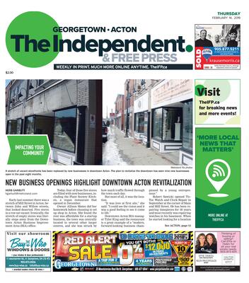 Independent & Free Press (Georgetown, ON), 14 Feb 2019