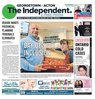 Independent & Free Press (Georgetown, ON), 18 Jul 2019