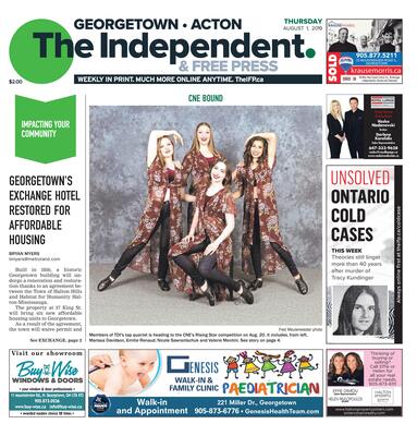 Independent & Free Press (Georgetown, ON), 1 Aug 2019