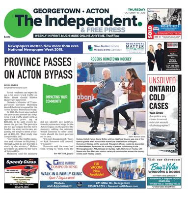 Independent & Free Press (Georgetown, ON), 10 Oct 2019