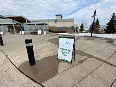 COVID-19 Vaccination site at Gellert Community Centre