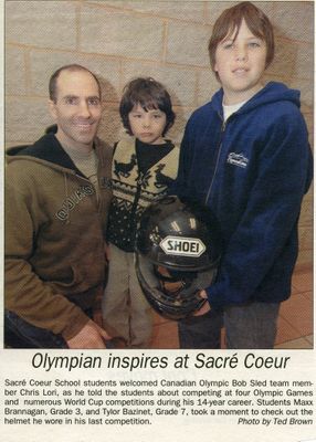 Olympian Visits L’École Sacré-Cœur