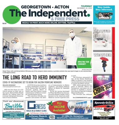 Independent & Free Press (Georgetown, ON), 24 Dec 2020