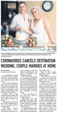 Coronavirus Cancels Dream Wedding, Couple Marries at Home