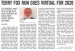 Terry Fox Run Goes Virtual