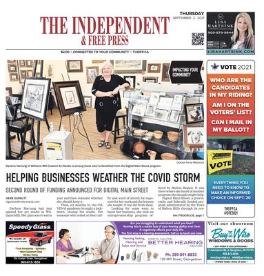 Independent & Free Press (Georgetown, ON), 2 September 2021