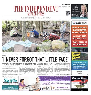 Independent & Free Press (Georgetown, ON), 16 September 2021