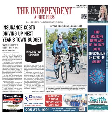 Independent & Free Press (Georgetown, ON), 30 September 2021