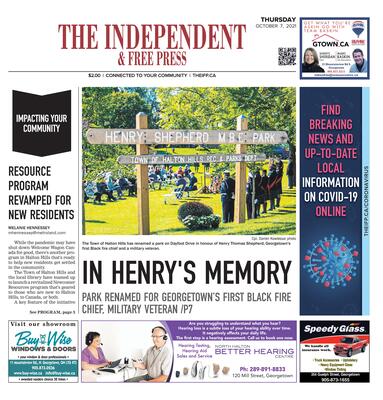 Independent & Free Press (Georgetown, ON), 7 October 2021