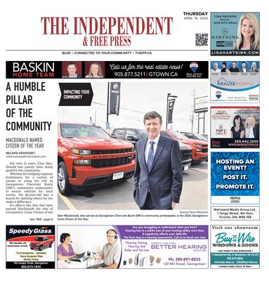 Independent & Free Press (Georgetown, ON), 14 April 2022