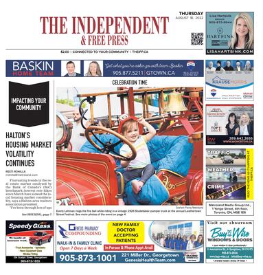 Independent & Free Press (Georgetown, ON), 18 August 2022