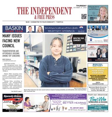 Independent & Free Press (Georgetown, ON), 27 October 2022