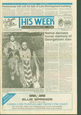 Halton Hills This Week (Georgetown, ON), 12 September 1992