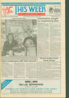 Halton Hills This Week (Georgetown, ON), 10 October 1992