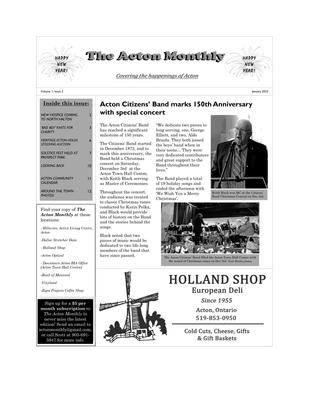 The Acton Monthly, January 2023