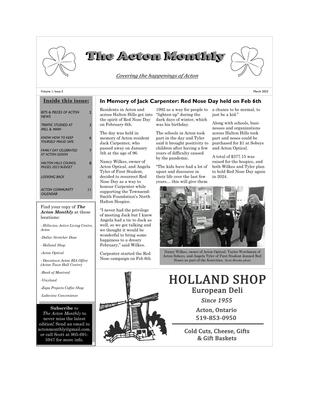 The Acton Monthly, March 2023