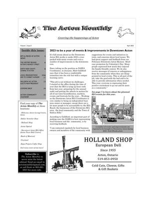 The Acton Monthly, April 2023