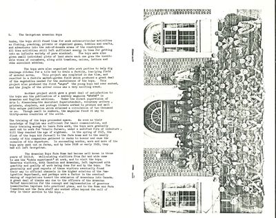 Inside pages of programme for Georgetown Boys 45th Anniversary and Reunion, 1968.