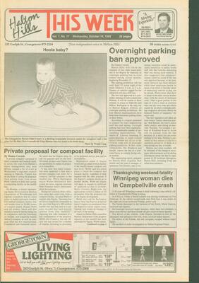 Halton Hills This Week (Georgetown, ON), 14 October 1992