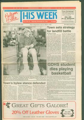 Halton Hills This Week (Georgetown, ON), 28 November 1992