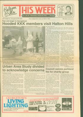 Halton Hills This Week (Georgetown, ON), 20 January 1993